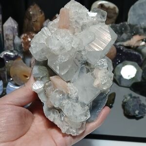 Blue Chalcedony With Apopholite And Stillbite